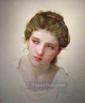 Etude Femme Blondede rostro 1898 Realismo William Adolphe Bouguereau Pinturas al óleo